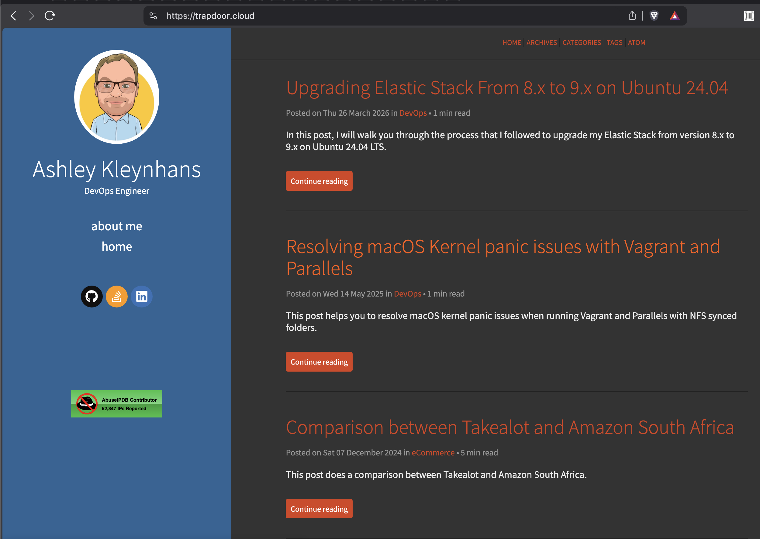 Old Flex theme with sidebar layout